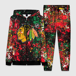 Женский 3D-костюм Chicago Blackhawks NHL black, цвет: 3D-черный