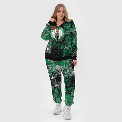 Женский 3D-костюм Boston Celtics basketball, цвет: 3D-черный — фото 2