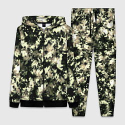 Женский 3D-костюм Пятнистый чёрно-бежевый, цвет: 3D-черный