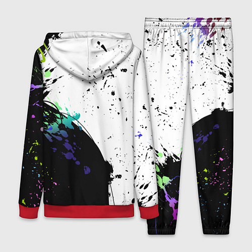 Женский костюм Неоновые брызги - жуткие улыбки / 3D-Красный – фото 2