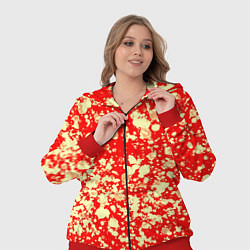 Женский 3D-костюм Пятнистый красно-жёлтый, цвет: 3D-красный — фото 2