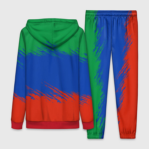 Женский костюм Дагестанские цвета / 3D-Красный – фото 2