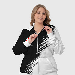 Женский 3D-костюм Umbrella Corp - black and white, цвет: 3D-белый — фото 2