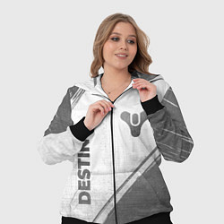 Женский 3D-костюм Destiny - white gradient вертикально, цвет: 3D-черный — фото 2