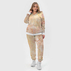 Женский 3D-костюм Абстракция - yellow sad flower, цвет: 3D-белый — фото 2