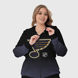 Женский 3D-костюм Сент Луис Блюз - градиент, цвет: 3D-черный — фото 2