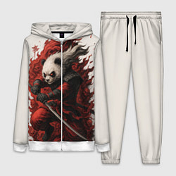 Женский 3D-костюм Демоническая панда самурай - нейроарт, цвет: 3D-белый