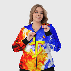 Женский 3D-костюм Doom битва огня, цвет: 3D-черный — фото 2