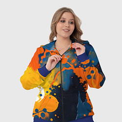 Женский 3D-костюм Краска на стене, цвет: 3D-синий — фото 2