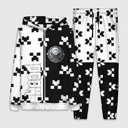 Женский 3D-костюм Doom x minecraft pattern, цвет: 3D-белый