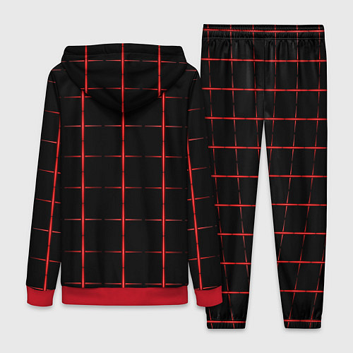 Женский костюм Color black red crosses / 3D-Красный – фото 2