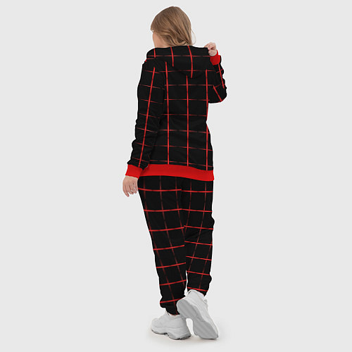 Женский костюм Color black red crosses / 3D-Красный – фото 5