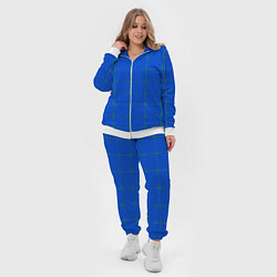 Женский 3D-костюм Color blue stripes, цвет: 3D-белый — фото 2
