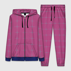 Женский 3D-костюм Color pink stripes, цвет: 3D-синий