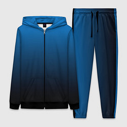 Женский 3D-костюм Blue gradient, цвет: 3D-черный