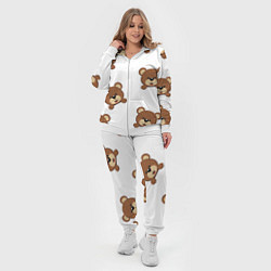 Женский 3D-костюм Мордашка мишки, цвет: 3D-белый — фото 2