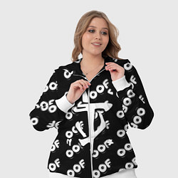 Женский 3D-костюм Doom off black, цвет: 3D-белый — фото 2