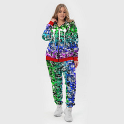 Женский 3D-костюм Monster energy стикеры, цвет: 3D-красный — фото 2