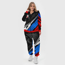 Женский 3D-костюм Федерация бокса России - триколор, цвет: 3D-красный — фото 2