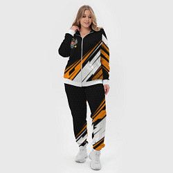 Женский 3D-костюм Российская империя - оранжевый спорт, цвет: 3D-белый — фото 2