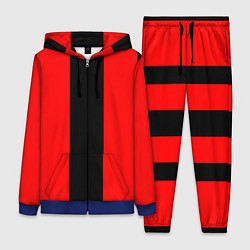 Женский 3D-костюм Color red and black, цвет: 3D-синий