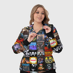 Женский 3D-костюм Scorpions - обложки альбомов и песен, цвет: 3D-черный — фото 2