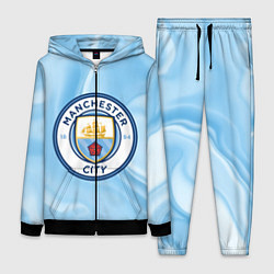 Женский 3D-костюм Фк Манчестер Сити, цвет: 3D-черный