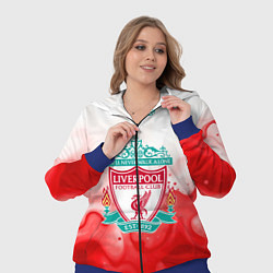 Женский 3D-костюм Фк Ливерпуль 2025, цвет: 3D-синий — фото 2