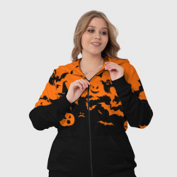 Женский 3D-костюм Хэллоуин тыквы и призраки, цвет: 3D-черный — фото 2