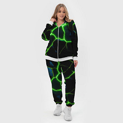 Женский 3D-костюм Green split, цвет: 3D-белый — фото 2