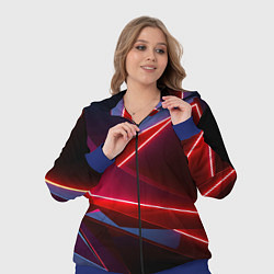 Женский 3D-костюм Neon laser red, цвет: 3D-синий — фото 2