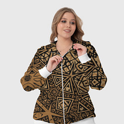 Женский 3D-костюм Золотая метаморфоза на черном, цвет: 3D-белый — фото 2