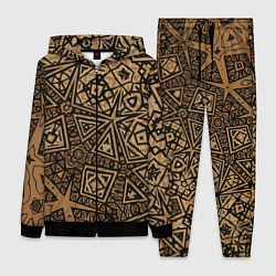 Женский 3D-костюм Золотая метаморфоза на черном, цвет: 3D-черный