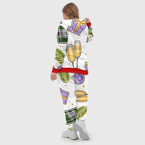 Женский костюм Новогодний вайб / 3D-Красный – фото 5