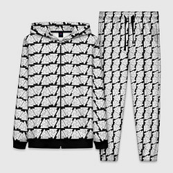 Женский 3D-костюм Символы валькнут как защитная кольчуга, цвет: 3D-черный