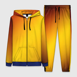 Женский 3D-костюм Color yellow red gradient, цвет: 3D-синий