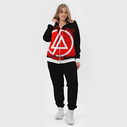 Женский 3D-костюм Linkin Park: Red style, цвет: 3D-белый — фото 2