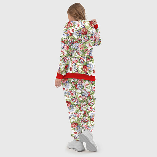 Женский костюм Цветы / 3D-Красный – фото 5