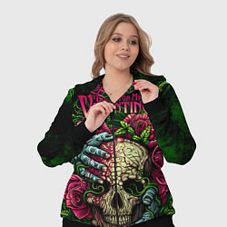 Женский 3D-костюм BFMV: Roses Skull, цвет: 3D-черный — фото 2