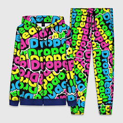 Женский 3D-костюм Drop Dead: Acid Pattern, цвет: 3D-синий