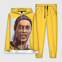 Женский 3D-костюм Ronaldinho Art, цвет: 3D-белый