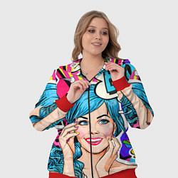Женский 3D-костюм Pop art, цвет: 3D-красный — фото 2