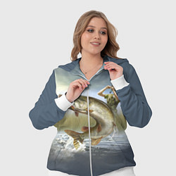 Женский 3D-костюм Дерзская щука, цвет: 3D-белый — фото 2