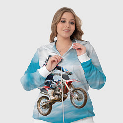 Женский 3D-костюм Эндуро, цвет: 3D-белый — фото 2