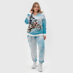 Женский 3D-костюм Эндуро, цвет: 3D-белый — фото 2