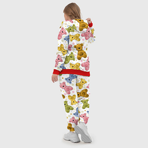 Женский костюм Любимые медвежата / 3D-Красный – фото 5