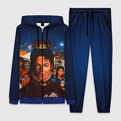 Женский 3D-костюм Michael Jackson: Pop King, цвет: 3D-синий