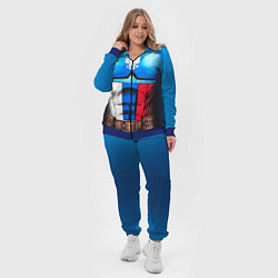 Женский 3D-костюм Капитан Россия, цвет: 3D-синий — фото 2