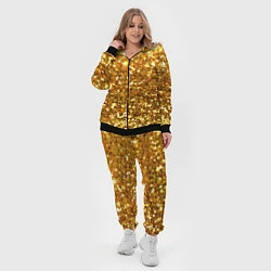 Женский 3D-костюм Золотое мерцание, цвет: 3D-черный — фото 2