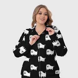 Женский 3D-костюм Undertale Annoying dog, цвет: 3D-черный — фото 2